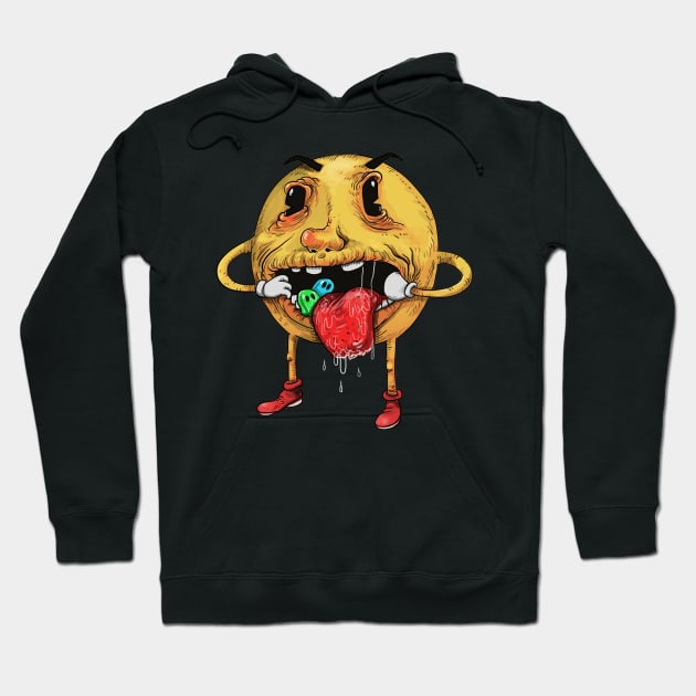 Smashed Pacman Hoodie by idrawcartoons